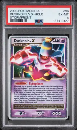 2008 Pokemon D&P Stormfront #96 Dusknoir LV.X Holo PSA 6 EX-MT 🔥🔥 - Image 1