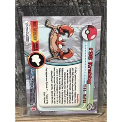 Krabby #98 Non-Holo Blue Label Topps Series 2 Pokemon Card - Image 2