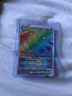 2022 Pokemon SWSH Full Art Charizard Brilliant Stars Secret #174 PSA 9 Mint - Image 1