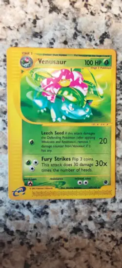 Pokemon TCG Venusaur Expedition Base Set 67/165 Regular Rare LP - Image 1