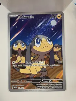 Pokemon Helioptile 143/132 Me01: Mega Evolution Holo Illustration Rare Full Art - Image 1