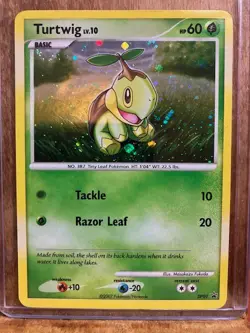 Pokemon Turtwig DP01 Reverse Holo Diamond & Pearl Promo NM/LP - Image 1
