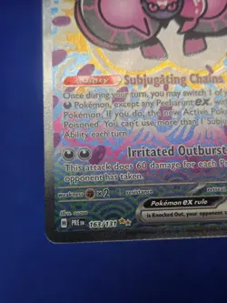 Pokemon Prismatic Evolutions Pecharunt ex 163/131 Special Illustration Rare NM - Image 5