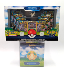 Pokemon Go Radiant Eevee & Dragonite VStar Premium Collection Box w/ Clear Case - Image 1
