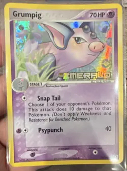 Pokemon Grumpig Reverse Holo Stamped EX Emerald 30/106 2005 Nintendo - Image 1