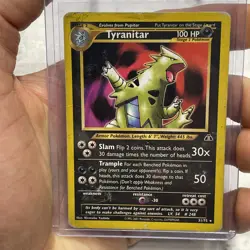 Tyranitar 31/75 Non Holo Pokemon Neo Discovery 2001 Vintage HP/MP Rare Card TCG - Image 1