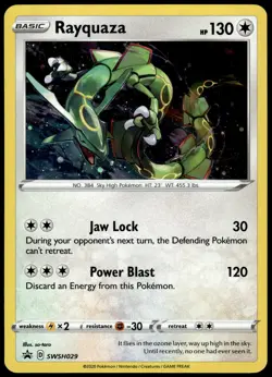 Rayquaza Cosmos Holo SWSH029 Black Star Promo Pokemon [PL] (2) - Image 1