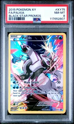 2015 POKEMON BLACK STAR PROMO PALKIA #XY75 PSA 8 NM #117652807 - Image 1