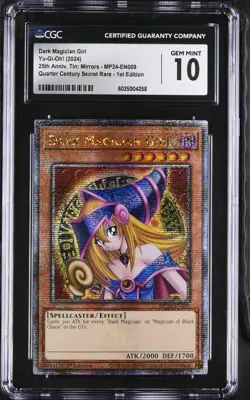 2024 Yu-Gi-Oh! 25th Mirrors 1st Edition Dark Magician Girl #MP24-EN009 CGC 10 - Image 1