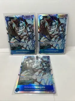 One Piece TCG Edward.Newgate SR OP13-042 X3 Carrying On His Will Foil - Image 1