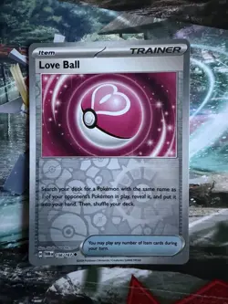 Pokemon TCG: Love Ball 156/167 Scarlet & Violet Twilight Masquerade Reverse Holo - Image 1