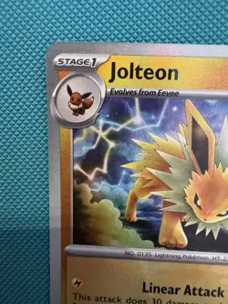 Jolteon - 029/131 Prismatic Evolutions (Pokemon) Master Ball Reverse Holo - Image 3