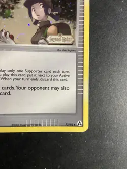 Pokemon Mew Fieldworker Reverse Holo EX Legend Maker 73/92 Card Stamped - Image 4