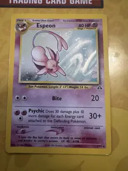 Pokemon Espeon Neo Discovery TCG 1/75 Holo - Image 1