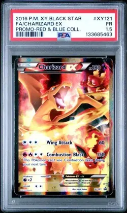 PSA 1.5 Charizard EX XY121 Red & Blue Collection Promo *POP 1* TCGKITTEN - Image 2