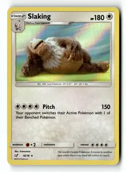 Pokemon Card Slaking Holo LP Detective Pikachu 18/18 - Image 1