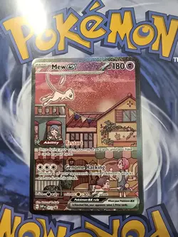 Mew ex SVP 053 Pokemon TCG Scarlet Violet 151 Black Star Promo Full Art Card - Image 1