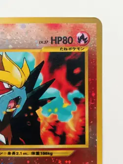 Entei Pokemon card Holo Nintendo Japanese anime vintage card Rare Neo Discovery - Image 3