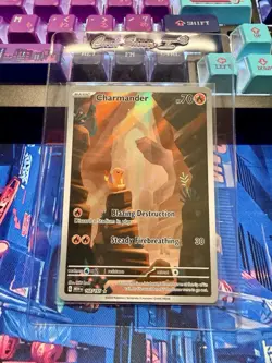 Pokemon TCG Scarlet & Violet Charmander Holo Card 168/165 NM/M Condition - Image 1