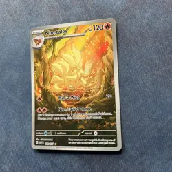 Pokemon TCG Ninetales Obsidian Flames Illustration Rare Card 199/197 NM - Image 3