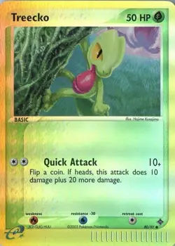 Treecko 80/97 Reverse Holo EX: Dragon Pokemon Card LP - Image 1
