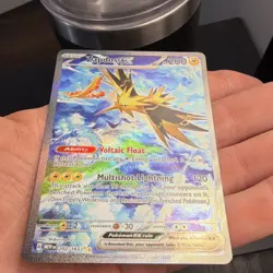 Pokemon Zapdos ex Ultra Rare Full Art Holo Card Scarlet & Violet 151 202/165 - Image 2
