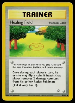 Pokemon Card Neo Revelation Healing Field 61/64 Uncommon - Image 1