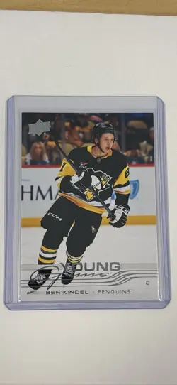 BEN KINDEL 25/26 2025 2026 Upper Deck Young Guns Rookie #453 Penguins *MINT* - Image 1
