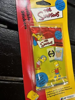 ArtBox Collectible THE SIMPSONS TRADING CARD STICKERS 5 Packs New Sealed - Image 3