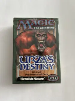 Magic The Gathering Urza’s Destiny Fiendish Nature Preconst 60-Card Deck Sealed - Image 1