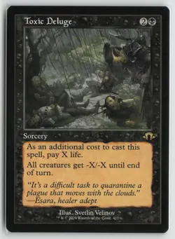 Toxic Deluge (Retro Frame) LP 412 Modern Horizons 3 Magic: The Gathering - Image 1