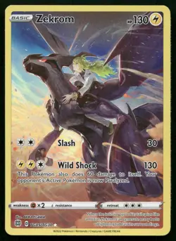 Zekrom TG05/TG30 Brilliant Stars Trainer Gallery BRS Holo Pokemon NM - Image 1