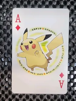 Pikachu 2007 Dialga Diamond & Pearl Poker Deck Pokemon Playing Card Ace Diamonds - Image 1