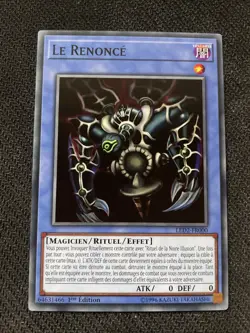 CARTE YU-GI-OH! LE RENONCE 1ST LED2-FR000 NEUF/MINT - Image 1