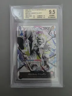 One Piece CCG Starter Deck 21 EX Gear 5 Monley.D.Luffy Gem Mint BGS 9.5 St21-001 - Image 1