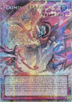 YUGIOH Dominus Purge (RA05-EN150) Extended Art Starlight Rare 1st Ed Overframe - Image 1