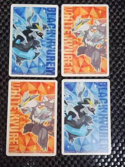 4 Jokers Pokemon trainers and "N" Japanese Black Kyurem Poker Playing Card 2012 - Image 2