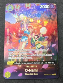 One Piece TCG OP06-101 500 Years in the Future O-Nami SP Alternate Foil Alt Art - Image 1