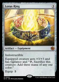 Lotus Ring, Outlaws of Thunder Junction: the Big Score Regular, NM, MTG. - Image 1