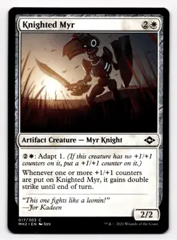 MTG Modern Horizons 2 Knighted Myr 017/303 Magic the Gathering - Image 1