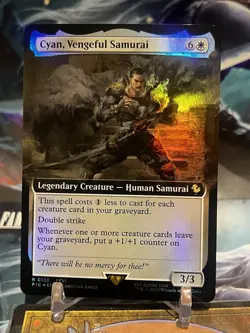MTG | Cyan, Vengeful Samurai (Extended Art) [FINAL FANTASY] ✨FOIL✨ - Image 1