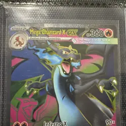 MEGA CHARIZARD X EX 2025 POKEMON PHANTASMAL FLAMES ULTRA RARE 109/094 - Image 2