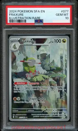 Pokemon Shrouded Fable Fraxure 077 PSA 10 - Image 1