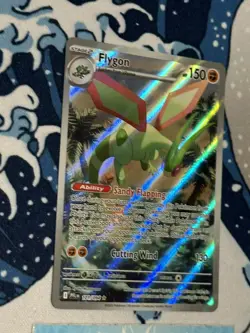 FLYGON 101/094 ILLUSTRATION RARE PHANTASMAL FLAMES POKEMON NM - Image 3