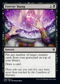 Forever Young -Foil Near Mint MTG Throne of Eldraine - Image 1