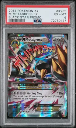 2014 Pokemon TCG XY M Metagross EX XY35 Black Star Promo - PSA 6 - Image 1