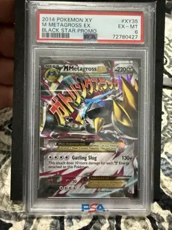 2014 Pokemon TCG XY M Metagross EX XY35 Black Star Promo - PSA 6 - Image 3