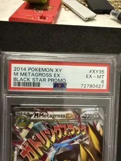 2014 Pokemon TCG XY M Metagross EX XY35 Black Star Promo - PSA 6 - Image 4