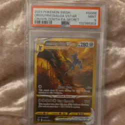 Pokemon 2023 SWSH Crown Zenith Origin Forme DIALGA VSTAR #GG68 PSA GRADED 9 - Image 1