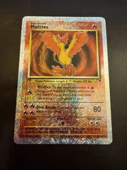 Pokemon TCG Moltres Legendary Collection Reverse Holo Ultra Rare 30/110 LP - Image 1